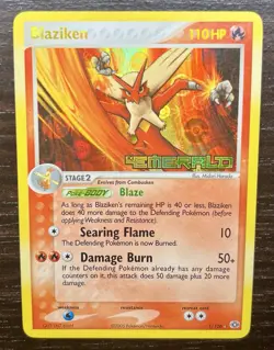 Pokemon Blaziken 1/106 EX Emerald Reverse Holo Rare (Light Play) - Image 1