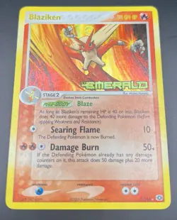 Pokemon Blaziken 1/106 EX Emerald Reverse Holo Rare (Light Play) - Image 3