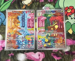 Pokemon Deerling 165/162 & Sawsbuck 166/162 Temporal Forces Pokemon Pair - Image 2