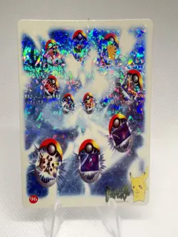 Pokemon Vintage Pocket Monsters Vending HOLO Prism Sticker 1999 Nintendo Japan - Image 1