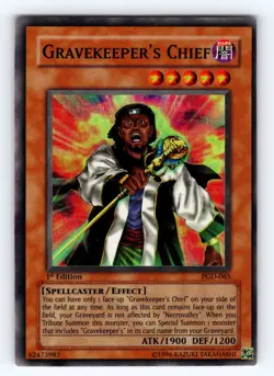 Yugioh Gravekeeper's Chief PGD-065 1st Edition Super Rare - NM 💎 - Image 1