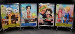One Piece Promo Japanese Strongest Three Brothers & Law OP12-106 Promo - NM - Image 1