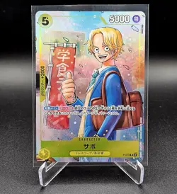 One Piece Promo Japanese Strongest Three Brothers & Law OP12-106 Promo - NM - Image 2