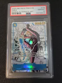 One Piece PRB-02 English Manga Sanji PSA 10 - Image 1