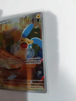 Pokemon TCG Minun Card 194/182 Paradox Rift IR Holo NM Condition - Image 2
