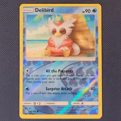 Delibird 26/145 - Guardians Rising - Common Reverse Holo Pokemon Card - NM - Image 1