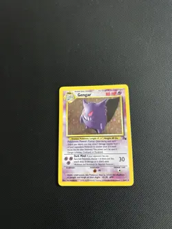 Pokemon Gengar TCG Fossil Holo Unlimited Rare Card 5/62 1999 MP - Image 1