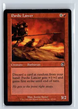 PARDIC LANCER - Torment - MTG Magic the Gathering Card - Common - Image 1