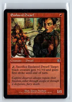 ENSLAVED DWARF - Torment - MTG Magic the Gathering Card - Common - Image 1