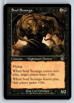 SOUL SCOURGE - Torment - MTG Magic the Gathering Card - Common - Image 1