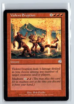 VIOLENT ERUPTION - Torment - MTG Magic the Gathering Card - Uncommon - Image 1