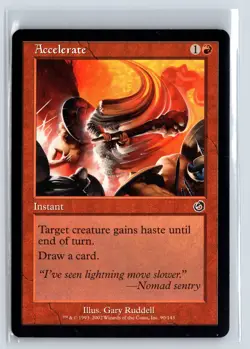 ACCELERATE - Torment - MTG Magic the Gathering Card - Common - Image 1