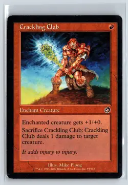 CRACKLING CLUB - Torment - MTG Magic the Gathering Card - Common - Image 1