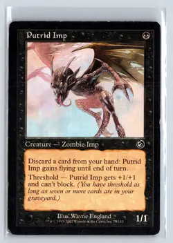 PUTRID IMP - Torment - MTG Magic the Gathering Card - Common - Image 1