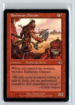 BARBARIAN OUTCAST - Torment - MTG Magic the Gathering Card - Common - Image 1