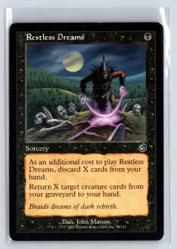 RESTLESS DREAMS - Torment - MTG Magic the Gathering Card - Common - Image 1
