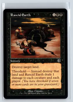 RANCID EARTH - Torment - MTG Magic the Gathering Card - Common - Image 1