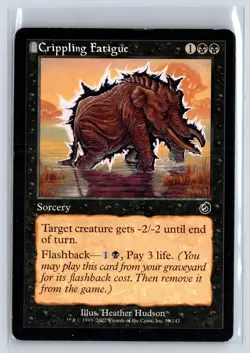 CRIPPLING FATIGUE - Torment - MTG Magic the Gathering Card - Common - Image 1