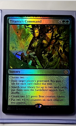 MTG Magic the Gathering BRO The Brothers War Foil #194 Titania's Command - Image 1