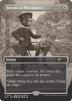 MTG English Swords to Plowshares NM Normal Secret Lair Showdown - Image 1