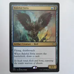 MTG Baleful Strix (DMC) Commander: Dominaria United Regular Rare 143 - Image 1
