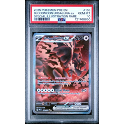 Bloodmoon Ursaluna ex 168/131 PSA 10 Special Illustration Rare 2025 Pokemon - Image 1