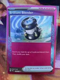 Brilliant Blender 164/191 ACE SPEC Rare Holo NM Pokemon SV08: Surging Sparks - Image 1