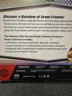 Pokemon TCG Scarlet & Violet Prismatic Evolutions Poster Collection |BRAND NEW - Image 3