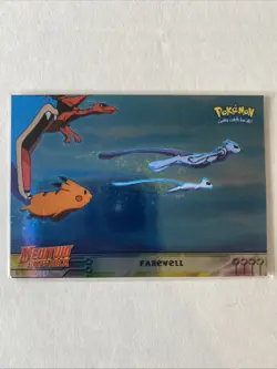 1998 Topps Blue Pokemon Mewtwo Strikes Back Movie Farewell #39 Holo NM/LP - Image 1