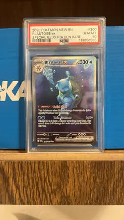 Pokemon Blastoise ex 200/165 151 Special Illustration GEM MINT PSA 10 (English) - Image 1