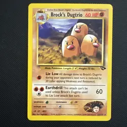 Brock's Dugtrio 22/132 Gym Challenge Rare Pokemon S107 - Image 1