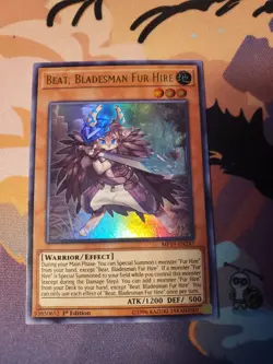 Yugioh Beat, Bladesman Fur Hire MP19-EN247 Ultra Rare 1st Ed NM - Image 1
