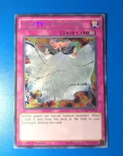 Near Mint Yugioh Vanity’s Emptiness LC5D-EN253 Secret Rare 1st Edition - Image 1