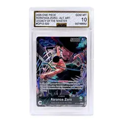 One Piece EN Roronoa Zoro Leader Alt Art OP12-020 Legacy of the Master AGS 10 - Image 2