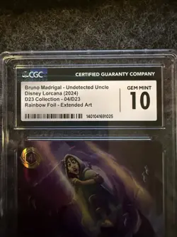 2024 Disney Lorcana EN D23 Bruno Madrigal Undetected Uncle Foil Promo #04 CGC 10 - Image 2