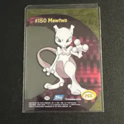 Pokemon Topps 2000 Mewtwo Clear Card #150 Pc5 - Near Mint See Pic - Image 2