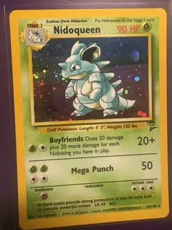 Pokemon Card - Nidoqueen Base Set 2 12/130 Holo Rare - Image 3