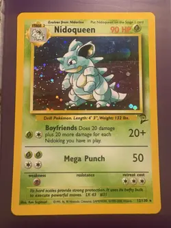 Pokemon Card - Nidoqueen Base Set 2 12/130 Holo Rare - Image 5