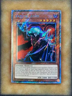 Yugioh Vampire Lord RA03-EN128 Platinum Secret Rare 1st Ed NM - Image 1