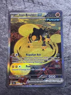 Pokemon TCG Iron Boulder EX Special Illustration Card 207/162 Temporal Forces - Image 1