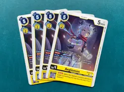 Aegiomon BT25-033 Playset Dual Revolution Digimon Card Game x4 - Image 1