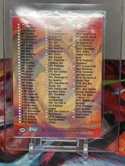 Topps Pokemon Topps Series 2 Checklist Holo Eng Trading Card - Image 2