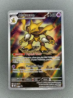 Alakazam 009 Holo Illustration Rare Mega Evolution Promo Pokemon Card - Image 1