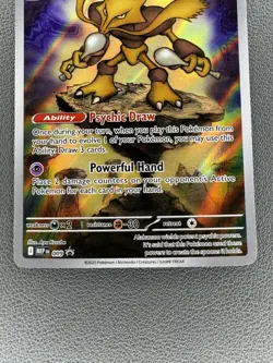 Alakazam 009 Holo Illustration Rare Mega Evolution Promo Pokemon Card - Image 3
