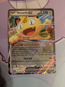 Pokemon Card Meowth Ex Perfect Order Double Rare - Image 1