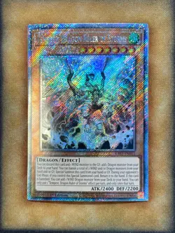 Yugioh Tempest, Dragon Ruler of Storms RA03-EN011 Platinum Secret Rare 1st Ed NM - Image 1