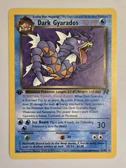 Pokemon Dark Gyarados 1st Edition Non-Holo Card 25/82 1999 - Image 1