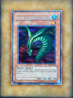 Yugioh Sinister Serpent WC4-G002 Parallel Secret Rare GERMAN LP - Image 1