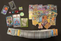 Pokemon TCG Lot 400+ Bulk, PSA graded, 15+ Ex Cards, Booster Pack, And More! - Image 1