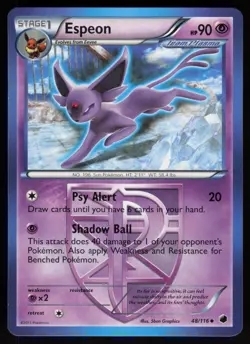 Espeon (Team Plasma) 48/116 Plasma Freeze 5ban Graphics Art Pokemon TCG Card - Image 1